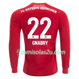 Camisolas de Futebol FC Bayern München Serge Gnabry 22 Equipamento Principal 2019/20 Manga Comprida